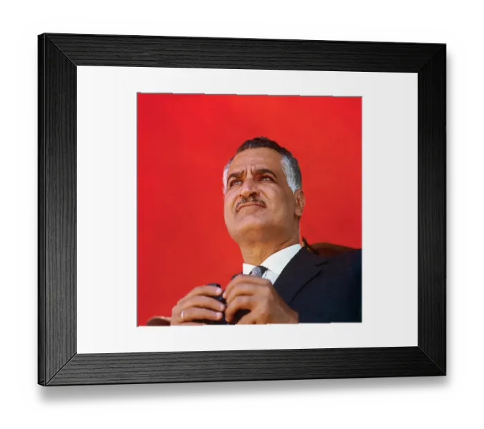 Framed Print : Portrait of Egyptian President Gamal Abdel Nasser Framed Print : Portrait of Egyptian President Gamal Abdel Nasser