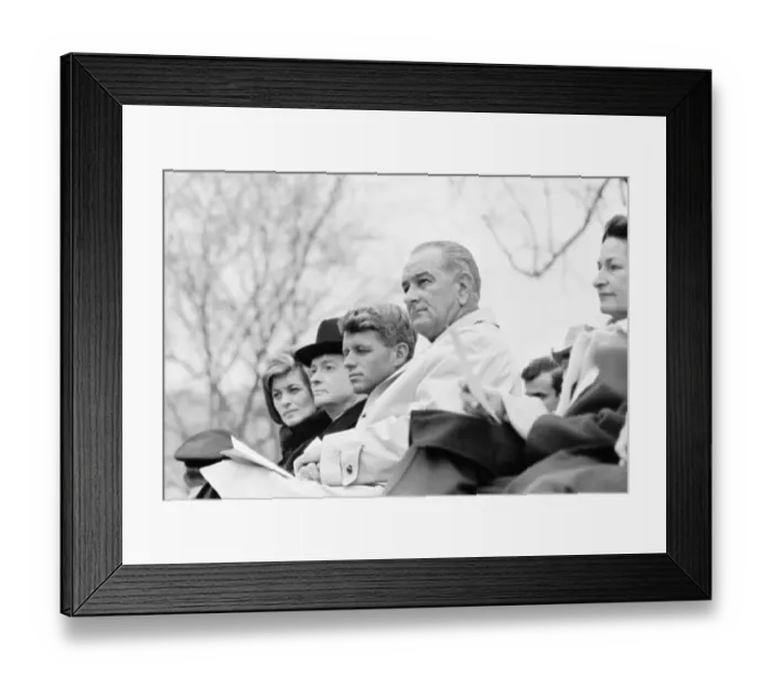 Framed Print : President Johnson and Kennedy Family Framed Print : President Johnson and Kennedy Family