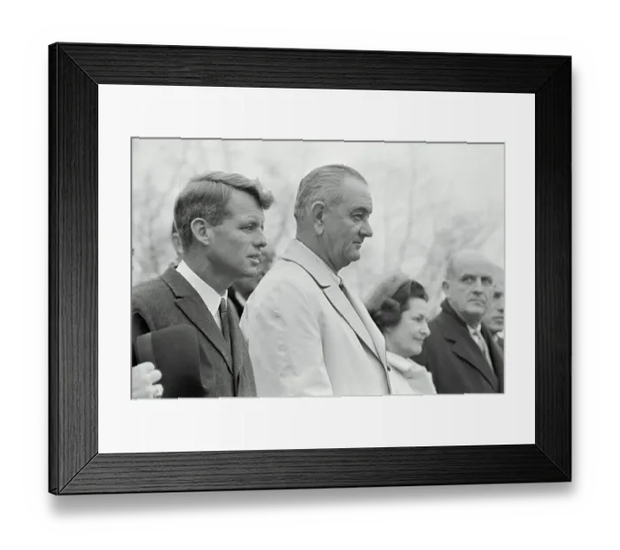 Framed Print : President Johnson and Robert Kennedy Framed Print : President Johnson and Robert Kennedy
