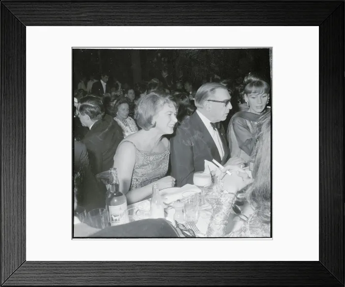 Framed Print : Actress Ingrid Bergman Sitting at Table at Nightclub Event Framed Print : Actress Ingrid Bergman Sitting at Table at Nightclub Event
