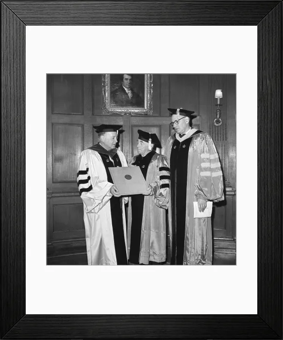 Framed Print : Alvar Aalto Receiving Honorary Degree Framed Print : Alvar Aalto Receiving Honorary Degree
