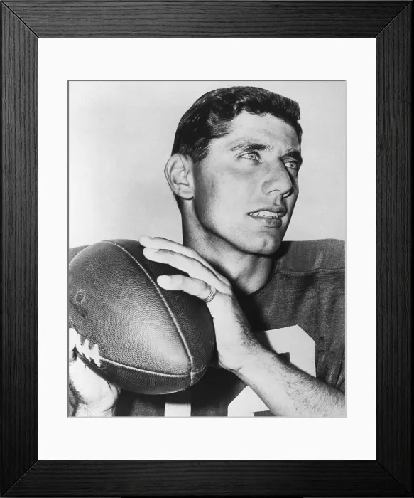 Framed Print : Joe Namath with Football Framed Print : Joe Namath with Football