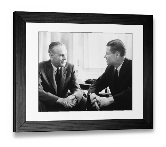 Framed Print : Maxwell Taylor with Robert McNamara Framed Print : Maxwell Taylor with Robert McNamara