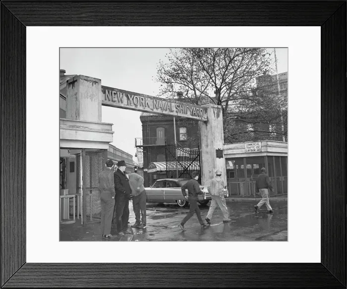 Framed Print : New York Naval Shipyard Closure Announced Framed Print : New York Naval Shipyard Closure Announced