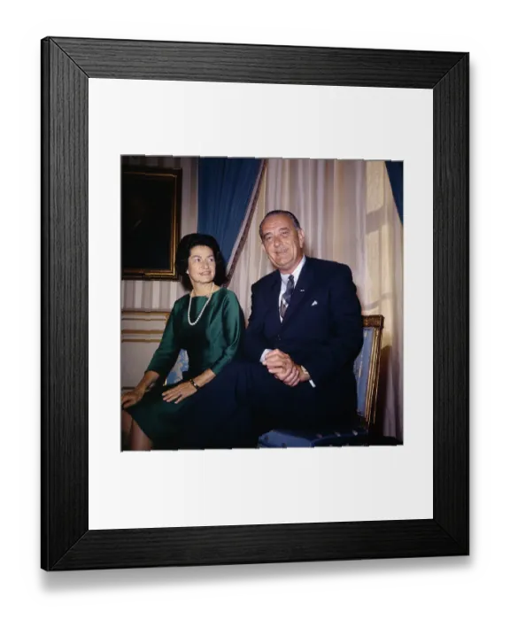 Framed Print : President and Mrs. Lyndon B. Johnson Framed Print : President and Mrs. Lyndon B. Johnson