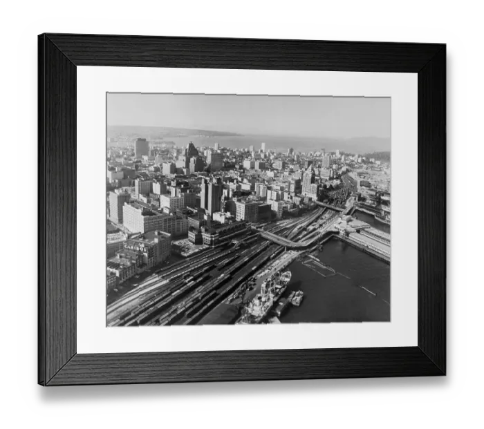 Framed Print : Railway Yards of Vancouver Framed Print : Railway Yards of Vancouver