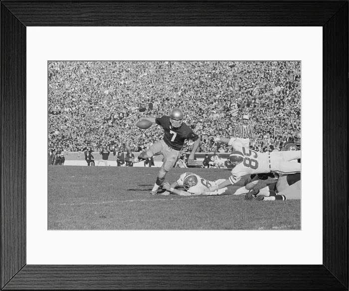 Framed Print : John Huarte Leaping over Defenders Framed Print : John Huarte Leaping over Defenders