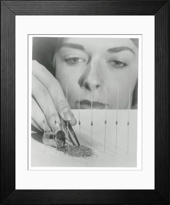 Framed Print : Marlene Blaeser Inspecting Framed Print : Marlene Blaeser Inspecting
