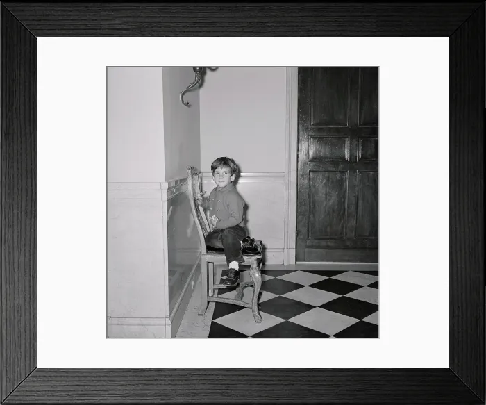 Framed Print : Portrait of John F. Kennedy Jr Framed Print : Portrait of John F. Kennedy Jr