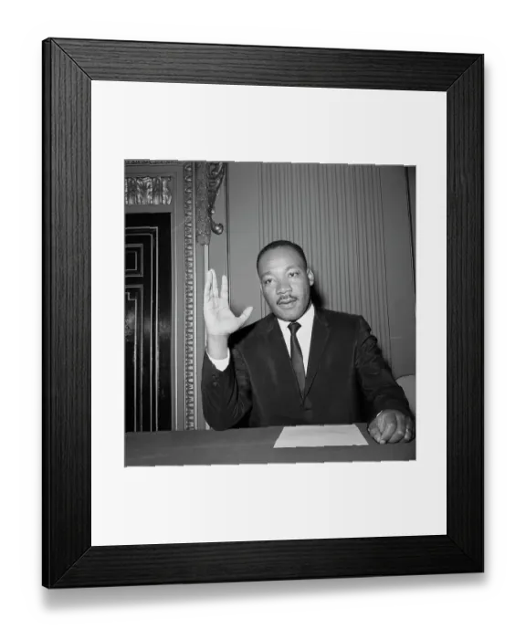 Framed Print : Martin Luther King Proposing Thanksgiving Fast Framed Print : Martin Luther King Proposing Thanksgiving Fast