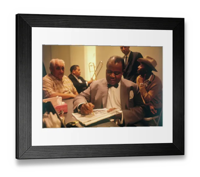 Framed Print : Louis Armstrong and Others Rehearsing Framed Print : Louis Armstrong and Others Rehearsing