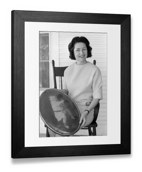 Framed Print : Oval Portrait Of Lyndon Johnson As Child Framed Print : Oval Portrait Of Lyndon Johnson As Child