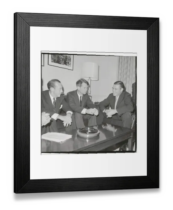 Framed Print : Robert Kennedy Meeting With Leaders Framed Print : Robert Kennedy Meeting With Leaders