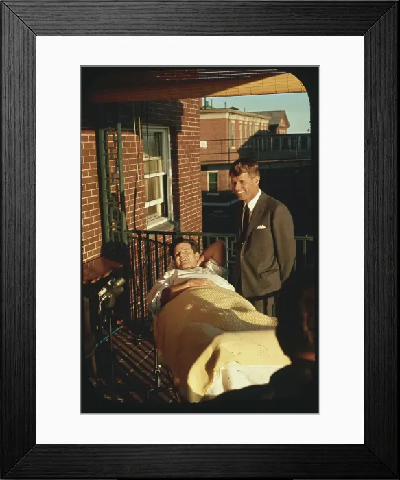 Framed Print : Robert F. Kennedy and Ted Kennedy Framed Print : Robert F. Kennedy and Ted Kennedy