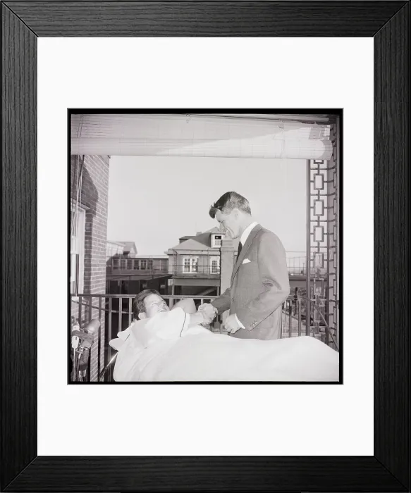 Framed Print : Ted And Robert Kennedy After Senate Victories Framed Print : Ted And Robert Kennedy After Senate Victories