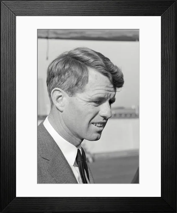 Framed Print : Profile of Robert F. Kennedy Framed Print : Profile of Robert F. Kennedy
