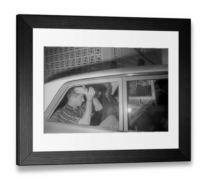 Framed Print : Jack Murphy and Allen Dale Kuhn Hiding from Cameras Framed Print : Jack Murphy and Allen Dale Kuhn Hiding from Cameras
