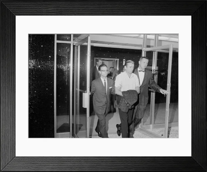 Framed Print : Agents Escorting Jack Murphy Framed Print : Agents Escorting Jack Murphy