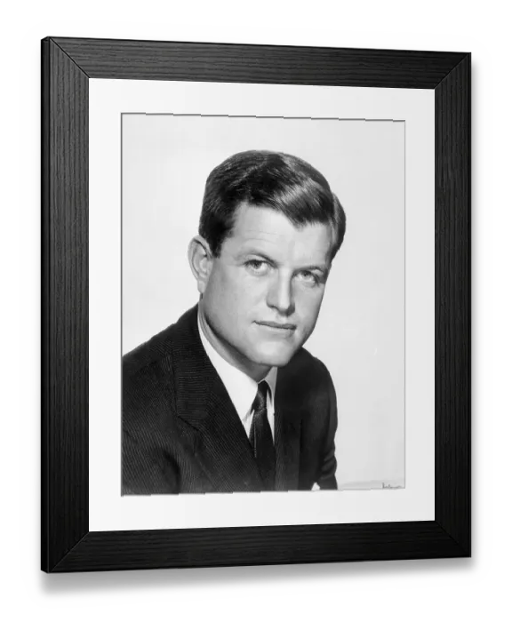 Framed Print : Portrait of Edward Moore Kennedy Framed Print : Portrait of Edward Moore Kennedy