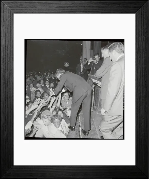 Framed Print : Robert Kennedy Shaking Hands With People Framed Print : Robert Kennedy Shaking Hands With People