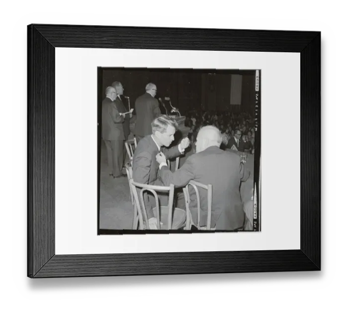 Framed Print : Robert F. Kennedy Talking With David Dubinsky Framed Print : Robert F. Kennedy Talking With David Dubinsky