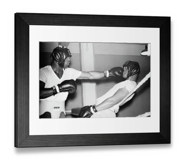 Framed Print : Muhammad Ali Ducking Punch Framed Print : Muhammad Ali Ducking Punch