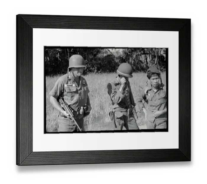 Framed Print : Vietnamese and American Officers in Action Framed Print : Vietnamese and American Officers in Action