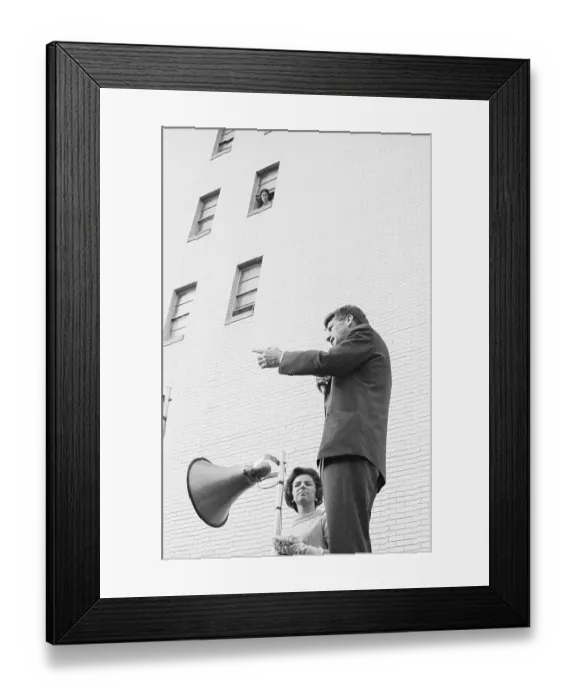 Framed Print : Robert F. Kennedy Speaking to College Students Framed Print : Robert F. Kennedy Speaking to College Students