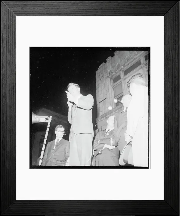 Framed Print : Robert F. Kennedy Speaking on Campaign Framed Print : Robert F. Kennedy Speaking on Campaign