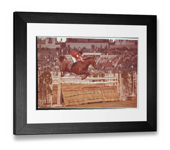 Framed Print : Miss Lefevre, Jumping Fence Framed Print : Miss Lefevre, Jumping Fence