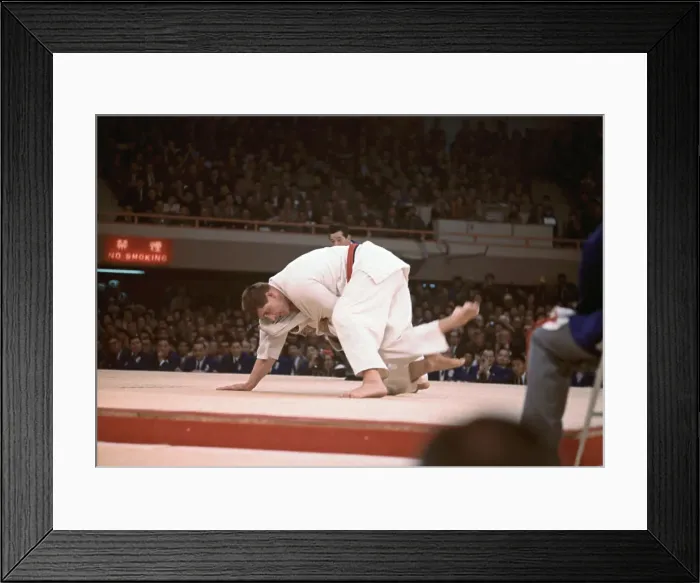 Framed Print : Anton Gessink in Judo Competition
