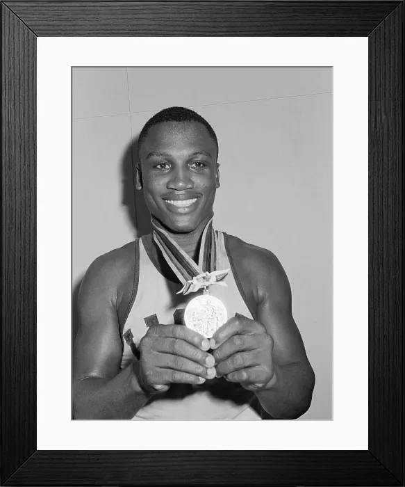 Framed Print : Joe Frazier with His Gold Medal Framed Print : Joe Frazier with His Gold Medal