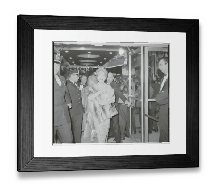 Framed Print : Actress Joan Crawford Acknowledging Premiere Crowd Framed Print : Actress Joan Crawford Acknowledging Premiere Crowd
