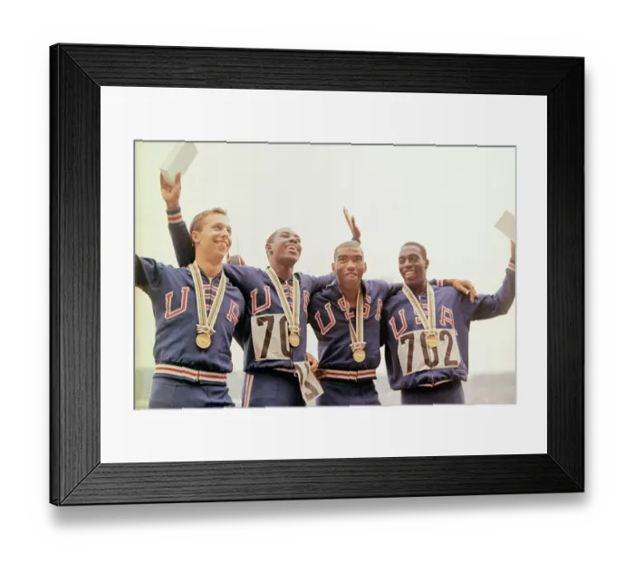 Framed Print : Athletics - History of 100 Metres World Record - Bob Hayes Framed Print : Athletics - History of 100 Metres World Record - Bob Hayes