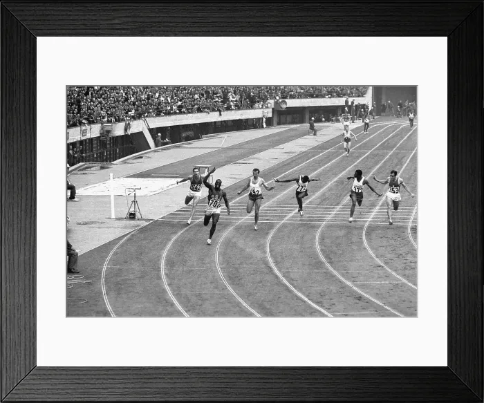 Framed Print : Bob Hayes Winning Relay Race Framed Print : Bob Hayes Winning Relay Race