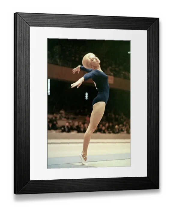 Framed Print : Gymnast Muriel Grossfeld Performing at Olympics Framed Print : Gymnast Muriel Grossfeld Performing at Olympics