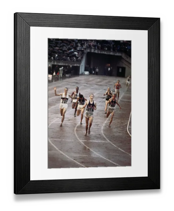 Framed Print : Bob Schul Winning at The Olympics Framed Print : Bob Schul Winning at The Olympics