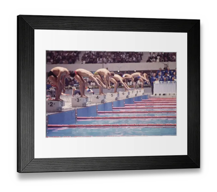 Framed Print : Men's Swimming at the 1964 Olympics Framed Print : Men's Swimming at the 1964 Olympics