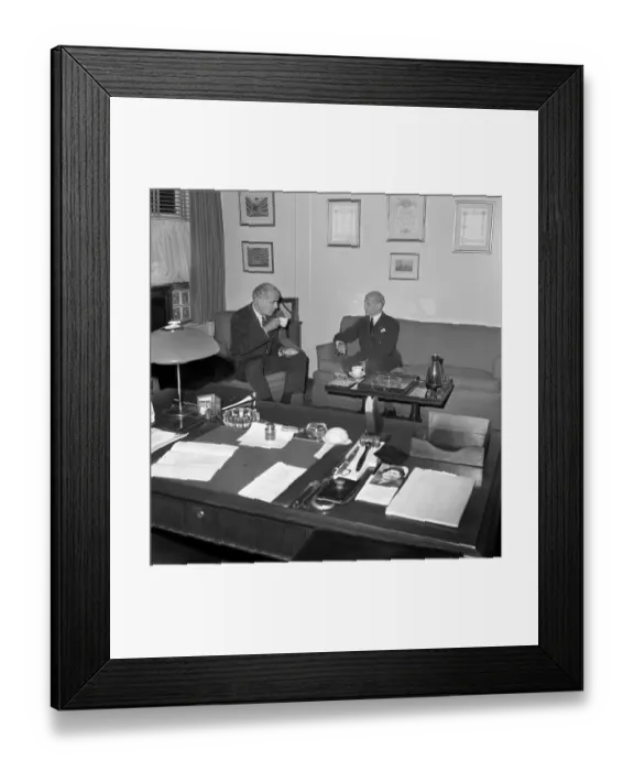 Framed Print : Rudolf Bing and Samuel Barber Framed Print : Rudolf Bing and Samuel Barber
