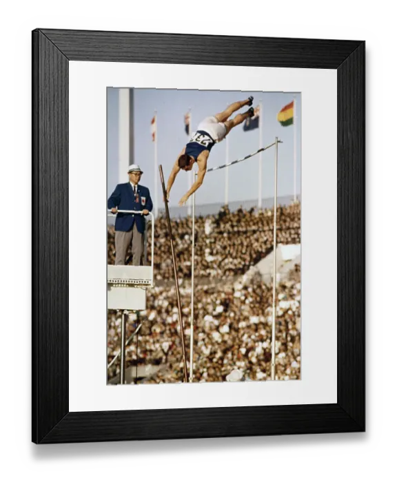 Framed Print : Fred Hansen Pole Vaulting Framed Print : Fred Hansen Pole Vaulting