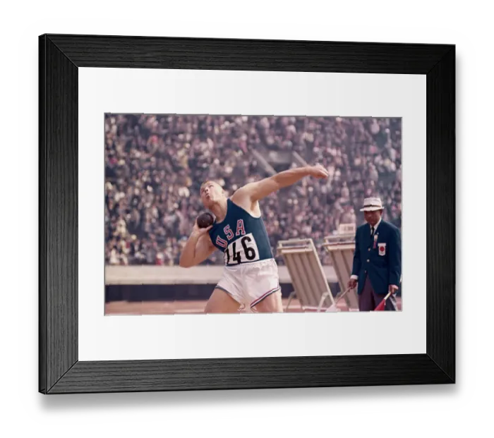 Framed Print : Dallas Long Throwing Shot Put Framed Print : Dallas Long Throwing Shot Put
