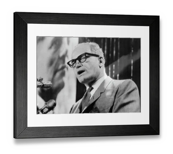 Framed Print : Barry Goldwater Speaking Framed Print : Barry Goldwater Speaking