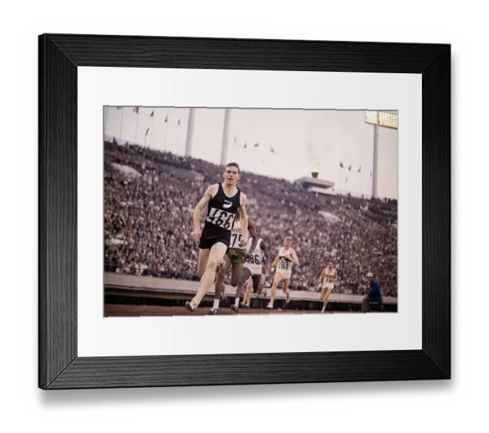 Framed Print : Peter Snell of New Zealand Winning 800 Meter Run Framed Print : Peter Snell of New Zealand Winning 800 Meter Run