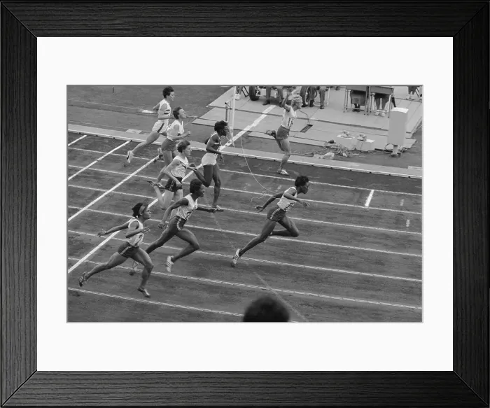 Framed Print : Wyomia Tyus Winning Race at Olympics Framed Print : Wyomia Tyus Winning Race at Olympics
