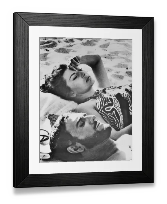 Framed Print : Actors Soraya and Richard Harris Framed Print : Actors Soraya and Richard Harris