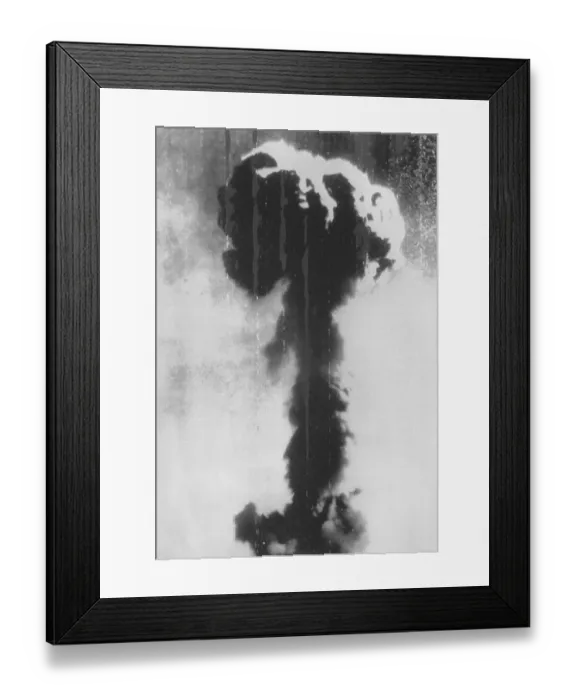 Framed Print : Mushroom Cloud from Chinese Nuclear Blast Framed Print : Mushroom Cloud from Chinese Nuclear Blast