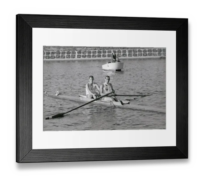 Framed Print : George Hungerford and Roger Jackson Winning Rowing Competition Framed Print : George Hungerford and Roger Jackson Winning Rowing Competition