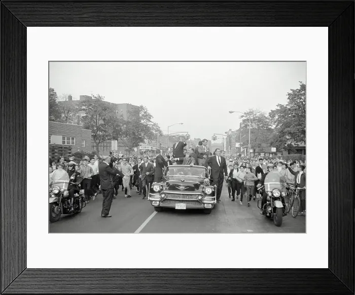 Framed Print : Lyndon B. Johnson and Robert Kennedy Campaigning Framed Print : Lyndon B. Johnson and Robert Kennedy Campaigning