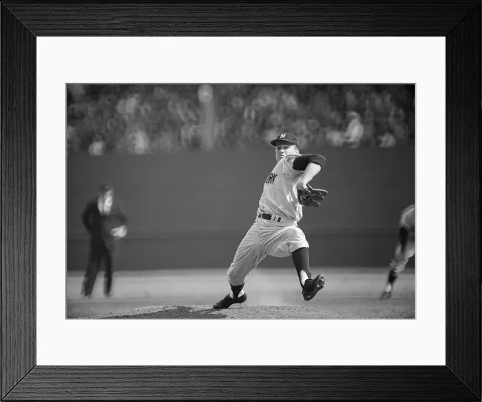Framed Print : Jim Bouton Pitching During World Series Framed Print : Jim Bouton Pitching During World Series