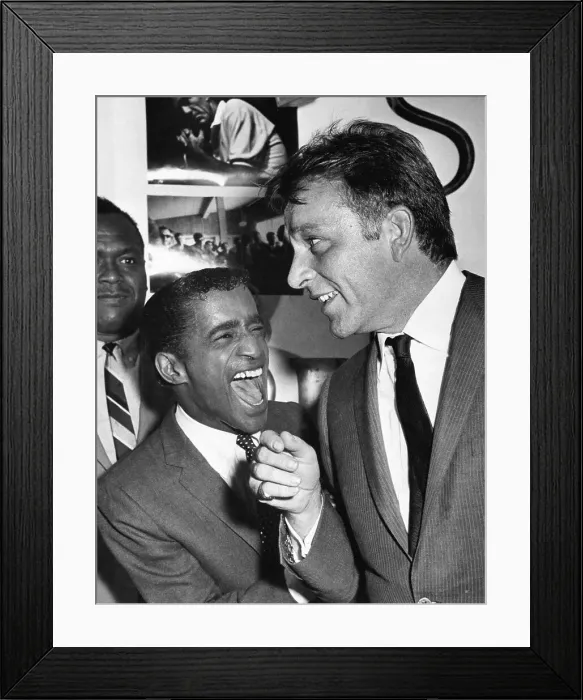 Framed Print : Sammy Davis Jr. Laughing with Richard Burton Framed Print : Sammy Davis Jr. Laughing with Richard Burton